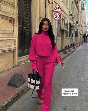 КОСТЮМ В РАЗМЕР ТКАНЬ ТРИКОТАЖ КАШЕМИРОВЫЙ В РУБЧИК