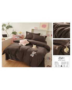 Комплект постельного белья с готовым одеялом от фирмы CANDIE’S. Ткань : Велюр(возможно замена на похожее)