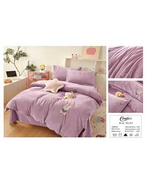 Комплект постельного белья с готовым одеялом от фирмы CANDIE’S. Ткань : Велюр(возможно замена на похожее)