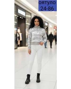 СВИТЕР-ТУНИКА ТКАНЬ МАШИННАЯ ВЯЗКА