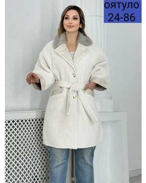 ДУБЛЁНКА ОВЕРСАЙЗ ТКАНЬ ДУБЛЕНКА, СО ВСТАВКАМИ ЗМЕИНЫЙ КОЖИ