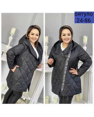 КУРТКА ТКАНЬ СТЕГАНКА, НАПОЛНИТЕЛЬ ХОЛЛОФАЙБЕР