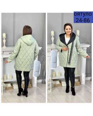 КУРТКА ТКАНЬ СТЕГАНКА, НАПОЛНИТЕЛЬ ХОЛЛОФАЙБЕР