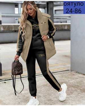 ЖЕНСКИЙ КОСТЮМ ТКАНЬ ФЛИС, СИНТЕПОН