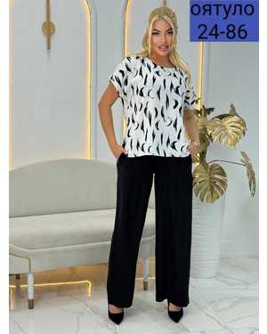 ЖЕНСКИЙ КОСТЮМ ДВОЙКА ТКАНЬ САНТА БАРБА