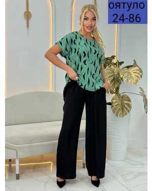 ЖЕНСКИЙ КОСТЮМ ДВОЙКА ТКАНЬ САНТА БАРБА