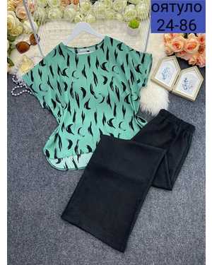 ЖЕНСКИЙ КОСТЮМ ДВОЙКА ТКАНЬ САНТА БАРБА