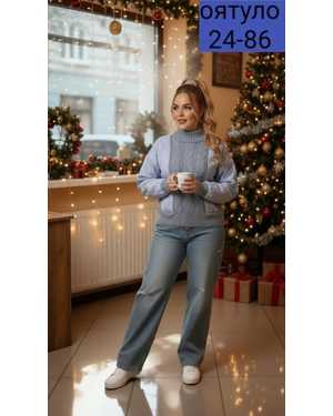 СВИТЕР ТКАНЬ ВЯЗАНЫЙ