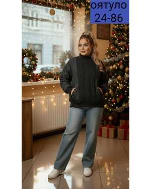 СВИТЕР ТКАНЬ ВЯЗАНЫЙ