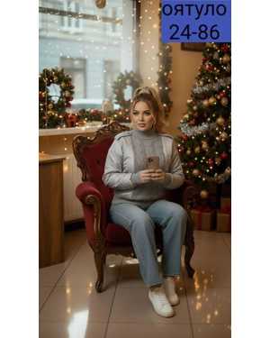 СВИТЕР ТКАНЬ ВЯЗАНЫЙ