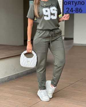 ЖЕНСКИЙ КОСТЮМ ДВОЙКА ТКАНЬ ДВУХНИТКА