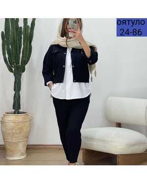 ЖЕНСКИЙ КОСТЮМ ТРОЙКА ТКАНЬ ХЕБЕ ФУТБОЛКА ЛАЙТ