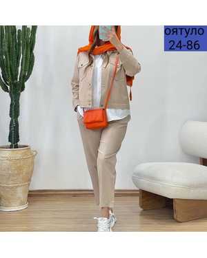 ЖЕНСКИЙ КОСТЮМ ТРОЙКА ТКАНЬ ХЕБЕ ФУТБОЛКА ЛАЙТ