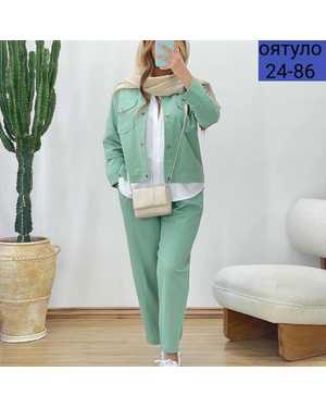 ЖЕНСКИЙ КОСТЮМ ТРОЙКА ТКАНЬ ХЕБЕ ФУТБОЛКА ЛАЙТ