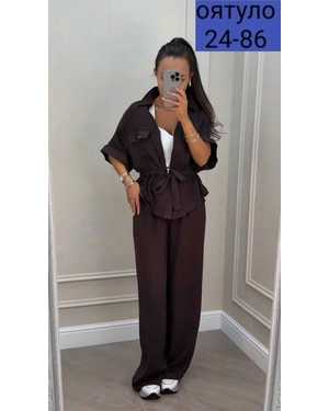 ЖЕНСКИЙ КОСТЮМ ДВОЙКА ТКАНЬ СИНГАПУР (ЖАТКА)