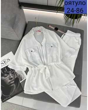 ЖЕНСКИЙ КОСТЮМ ДВОЙКА ТКАНЬ СИНГАПУР (ЖАТКА)