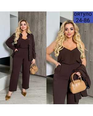 ЖЕНСКИЙ КОСТЮМ ТРОЙКА ТКАНЬ СИНГАПУР