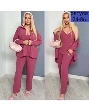 ЖЕНСКИЙ КОСТЮМ ТРОЙКА ТКАНЬ СИНГАПУР