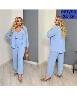 ЖЕНСКИЙ КОСТЮМ ТРОЙКА ТКАНЬ СИНГАПУР