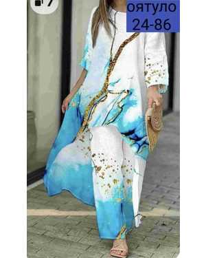 ЖЕНСКИЙ КОСТЮМ ДВОЙКА ТКАНЬ СИНГАПУР + СУБЛИМАЦИЯ