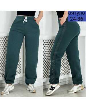 ШТАНЫ ТКАНЬ УТЕПЛЁННЫЕ С МЕХОМ