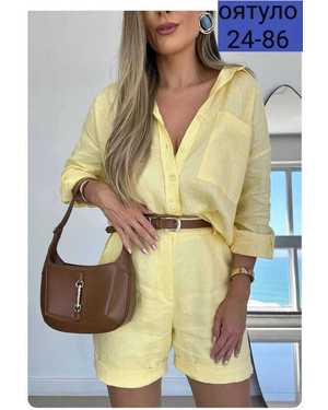 ЖЕНСКИЙ КОСТЮМ ДВОЙКА ТКАНЬ ЛЁН