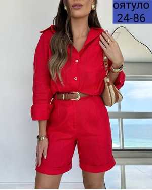 ЖЕНСКИЙ КОСТЮМ ДВОЙКА ТКАНЬ ЛЁН