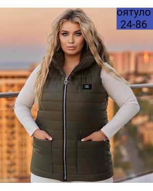 ЖИЛЕТКА ТКАНЬ СИНТЕПОН С ПОЛНОЙ ПОДКЛАДКОЙ