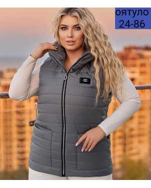 ЖИЛЕТКА ТКАНЬ СИНТЕПОН С ПОЛНОЙ ПОДКЛАДКОЙ