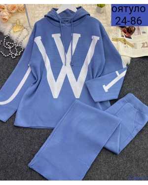 ЖЕНСКИЙ КОСТЮМ ДВОЙКА ТКАНЬ ВЯЗАНАЯ КАШЕМИР ТЁПЛИ