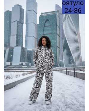 ЖЕНСКИЙ КОСТЮМ ДВОЙКА ТКАНЬ ФЛИС С НАЧЁСОМ