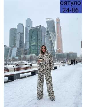 ЖЕНСКИЙ КОСТЮМ ДВОЙКА ТКАНЬ ФЛИС С НАЧЁСОМ