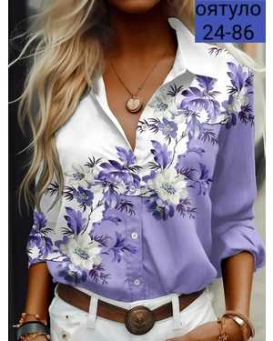 БЛУЗКА ТКАНЬ ЛАЙТ СУБЛИМАЦИЯ