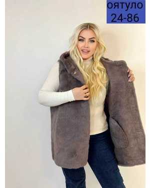 ЖИЛЕТ ТКАНЬ ИСКУССТВЕННЫЙ МЕХ
