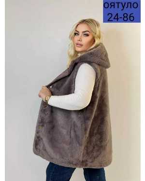 ЖИЛЕТ ТКАНЬ ИСКУССТВЕННЫЙ МЕХ