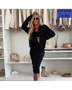 ЖЕНСКИЙ КОСТЮМ ДВОЙКА ТКАНЬ ДВУНИТКА