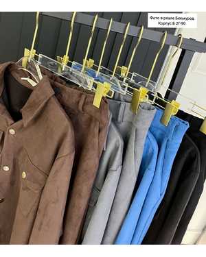 МУЖСКОЙ КОСТЮМ ДВОЙКА В РАЗМЕР ТКАНЬ СПАНДЕКС ЗАМШ