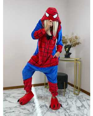 Кигуруми человек паук материал велсофт Размер S(140-150см), М(150-160см) , L(160-170см)XL(175-185см)