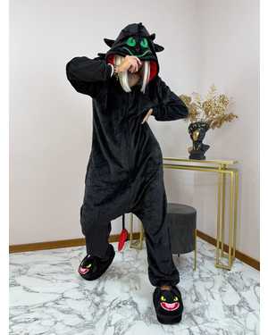 Кигуруми беззубик материал велсофт Размер S(140-150см) , М(150-160см) , L(160-170см), XL(175-185см)