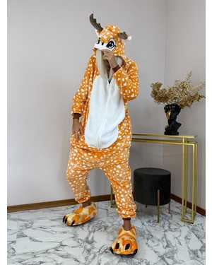 Кигуруми олень материал велсофт Размер S(140-150см), М(150-160см) , L(160-170 см) XL(175-185см)