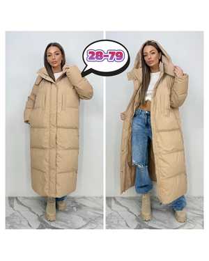 КУРТКА УДЛИНЕННАЯ В РАЗМЕР ТКАНЬ ХОЛОФАЙБЕР