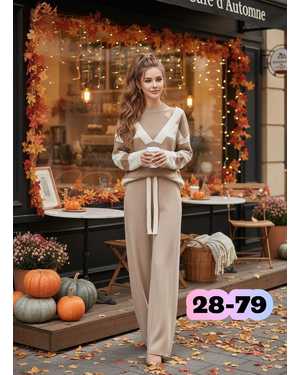 ЖЕНСКИЙ КОСТЮМ ДВОЙКА В РАЗМЕР ТКАНЬ ЛАПША КАШЕМИР