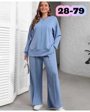 ЖЕНСКИЙ КОСТЮМ ДВОЙКА В РАЗМЕР ТКАНЬ ТРИКОТАЖ