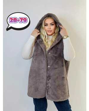 ЖИЛЕТ ТКАНЬ ИСКУССТВЕННЫЙ МЕХ