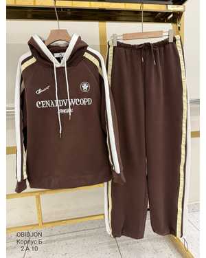 Женский Костюм Утеплённый на флис Фабричный Китай