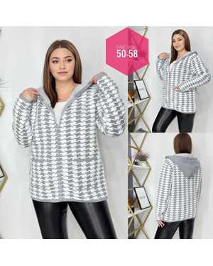 СВИТЕР ТКАНЬ КАШЕМИР 48%; ШЕРСТЬ 29%; ХЛОПОК 18%; ЭЛАСТАН 5%