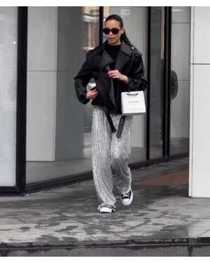 БРЮКИ ТКАНЬ ПАЙЕТКИ