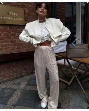 БРЮКИ ТКАНЬ ПАЙЕТКИ