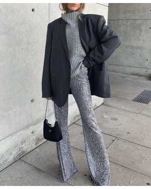 БРЮКИ ТКАНЬ ПАЙЕТКИ