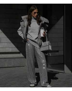 БРЮКИ ТКАНЬ ПАЙЕТКИ